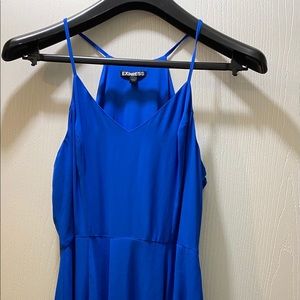 Express Fit and Flare Dress Royal Blue Size 6